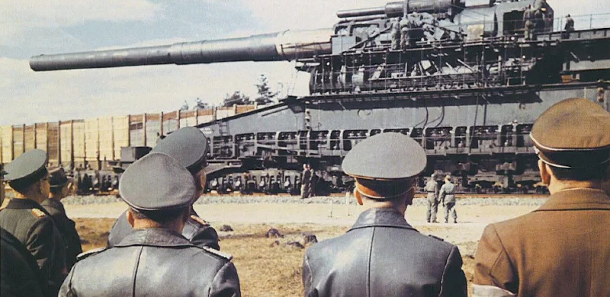 A Krupp Hitlernek gyártott „csodafegyvere” 11 tonnás lövedékeket tudott 47.000 méterre lőni